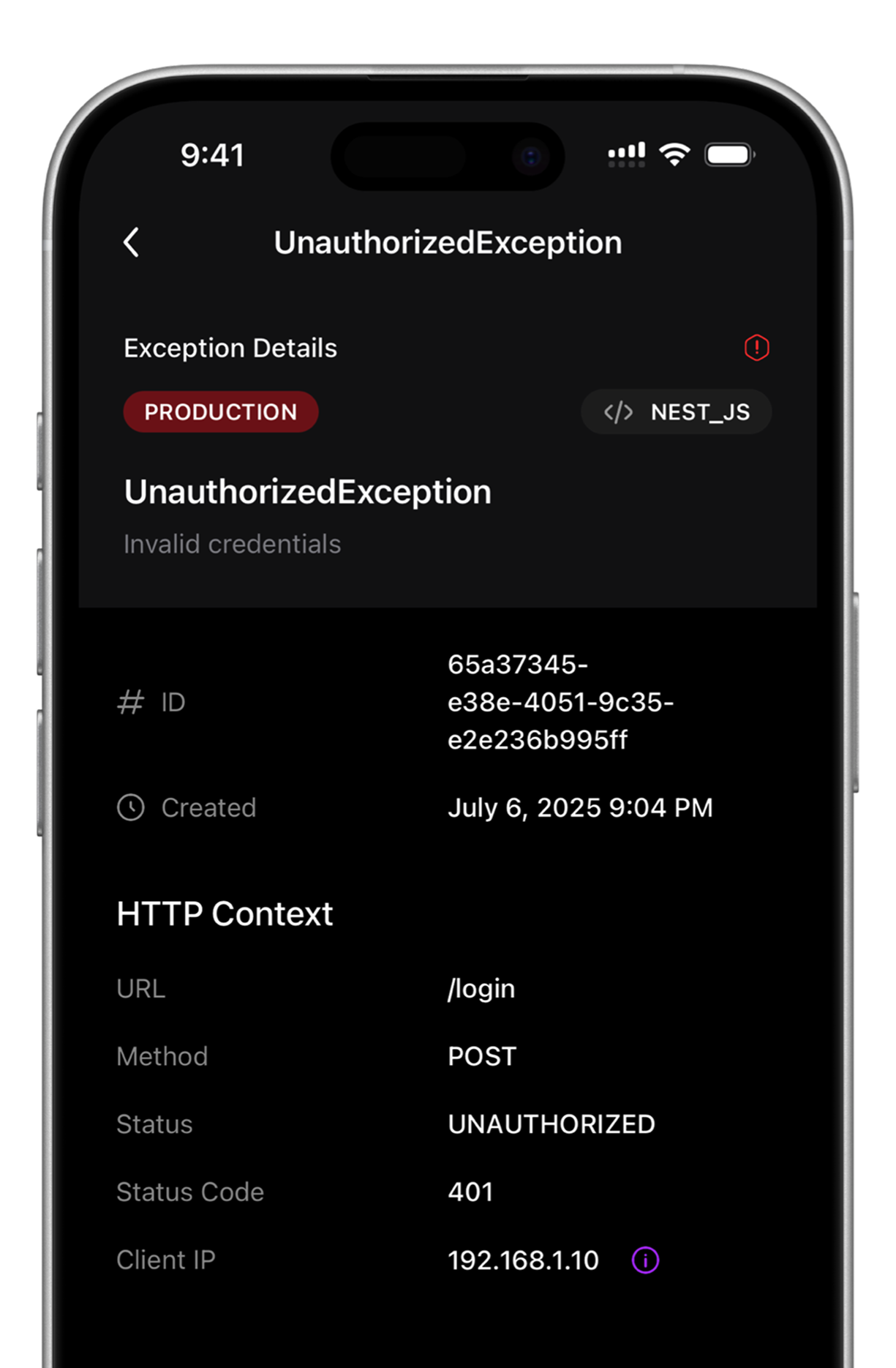 Error Tracking